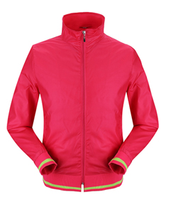 红色女式滑雪服-女式防寒服定做